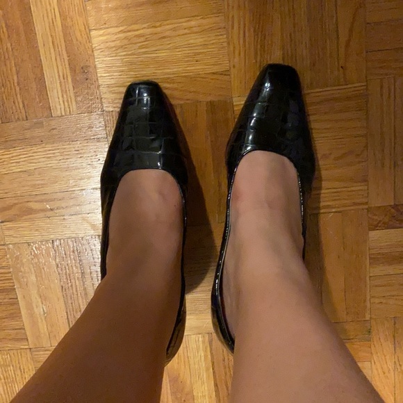 Vince Camuto Patent Leather Block Heels - Picture 7 of 9